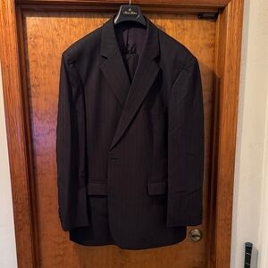Brooks Brothers men’s black pinstripe suit 48 regular